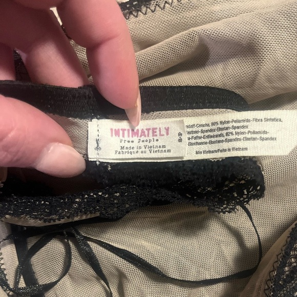 Free people lace halter bra top boho romantic chic - Picture 3 of 3